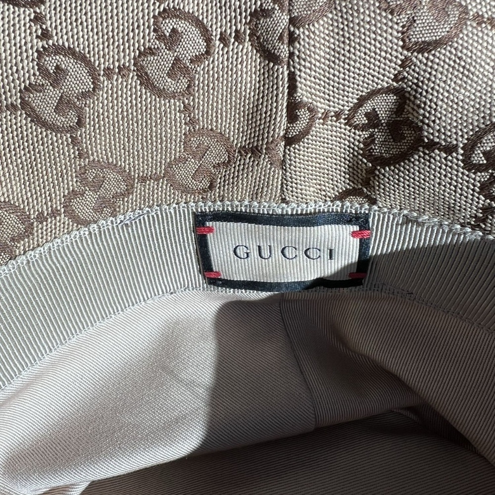 Gucci Beige and Brown Bucket Hat - Picture 7 of 9